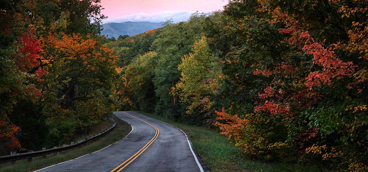 Fall Foliage in Broken Bow Oklahoma